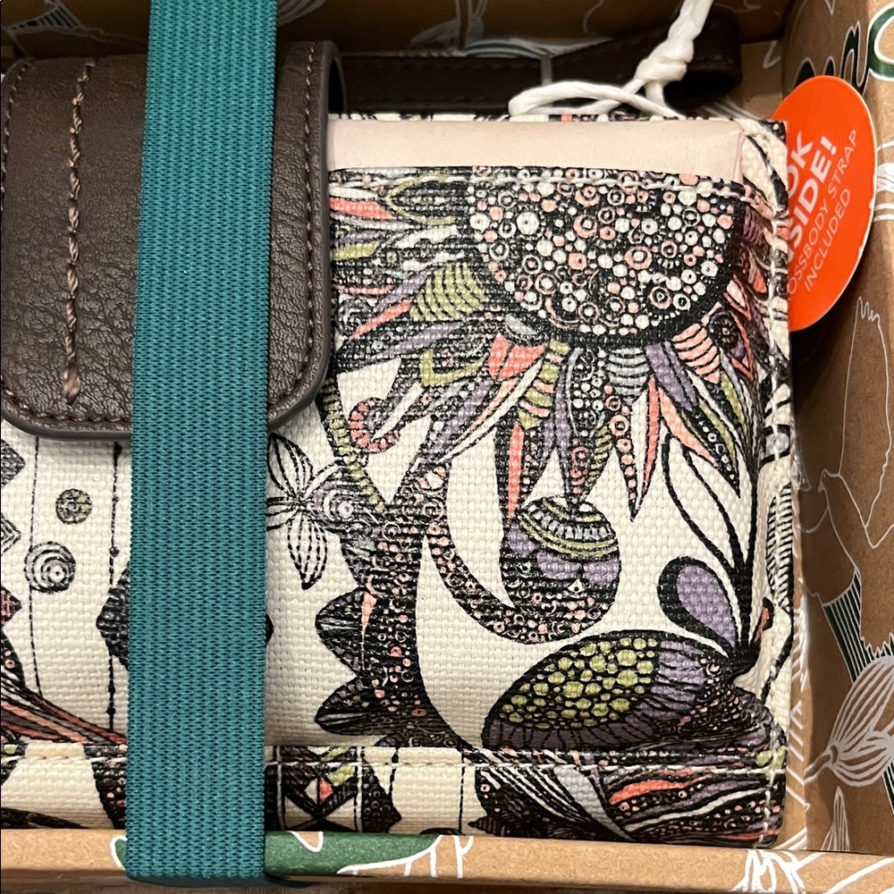 Sakroots Multicolor Owl and Floral Smartphone Crossbody - Picture 4 of 8